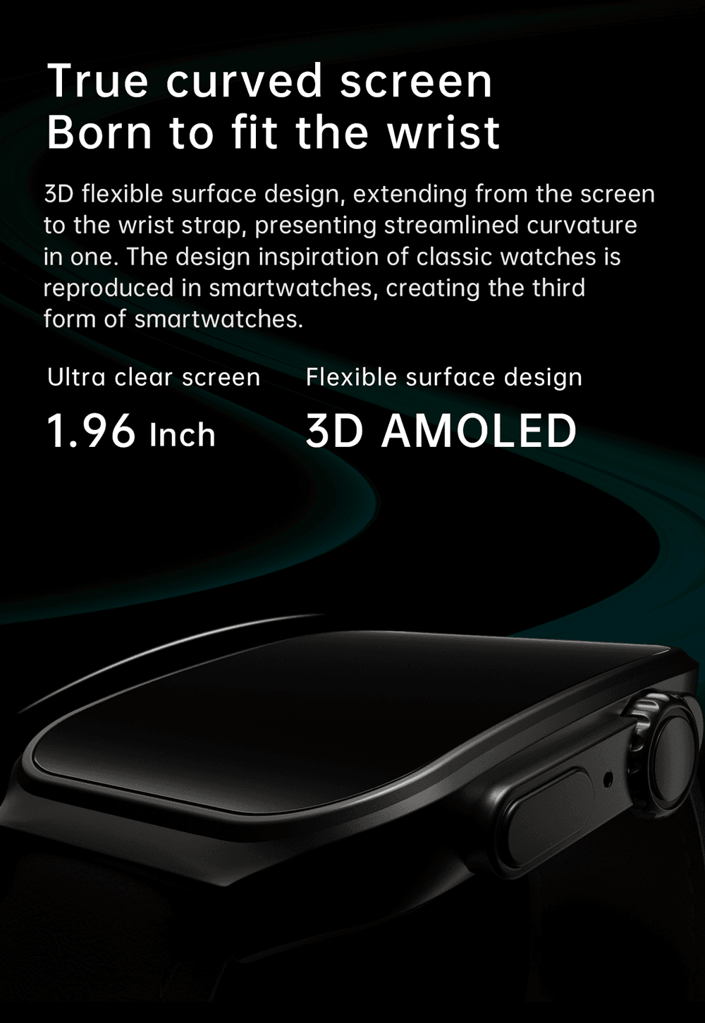 OA88 3D Flexible AMOLED Smartwatch product detail 4