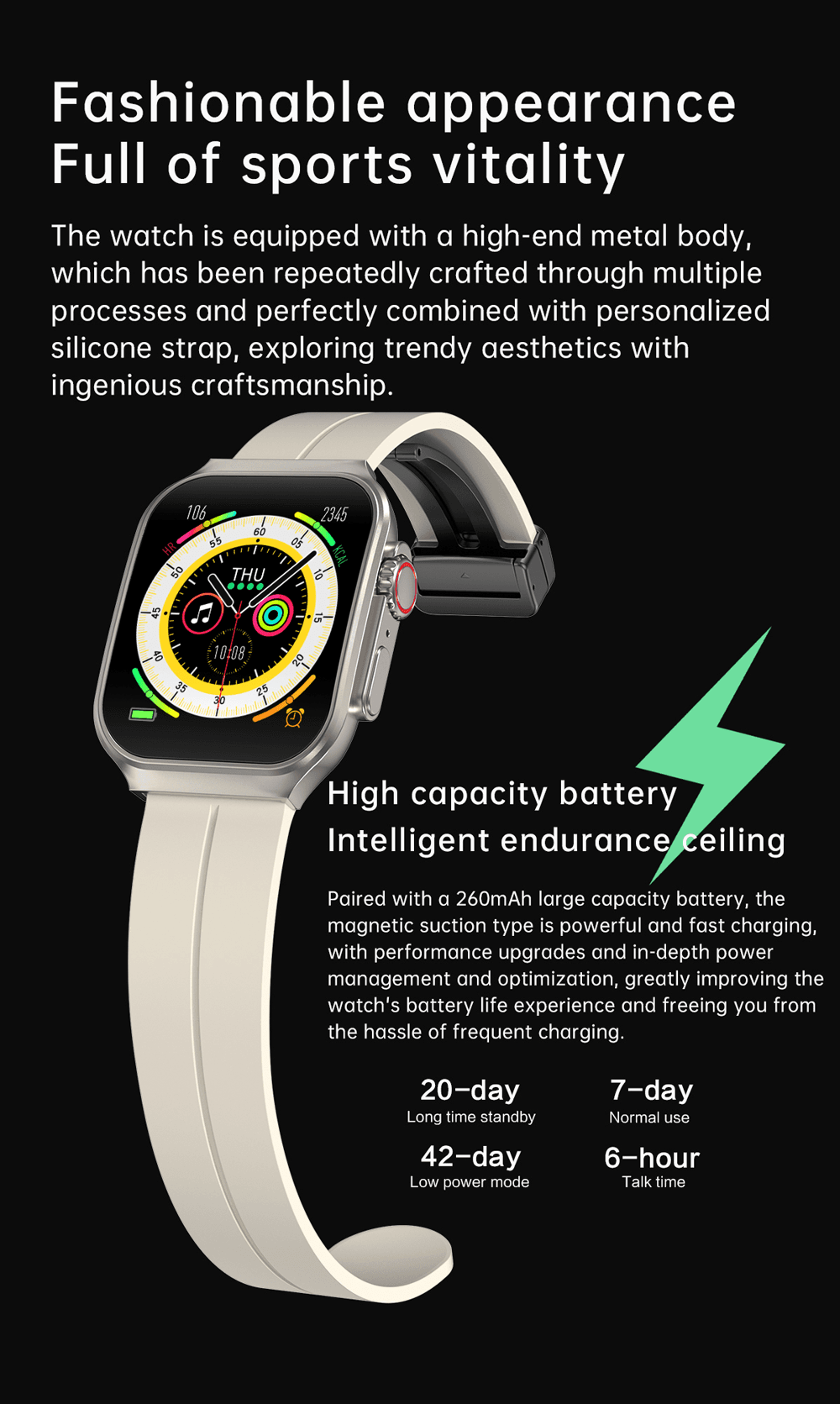 OA88 3D Flexible AMOLED Smartwatch product detail 8