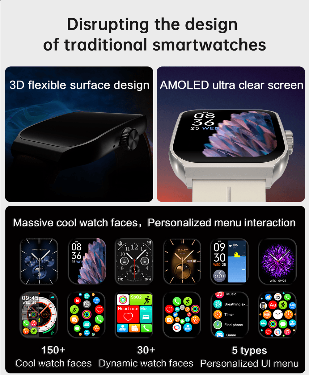 OA89 3D Flexible AMOLED Smartwatch product detail 2