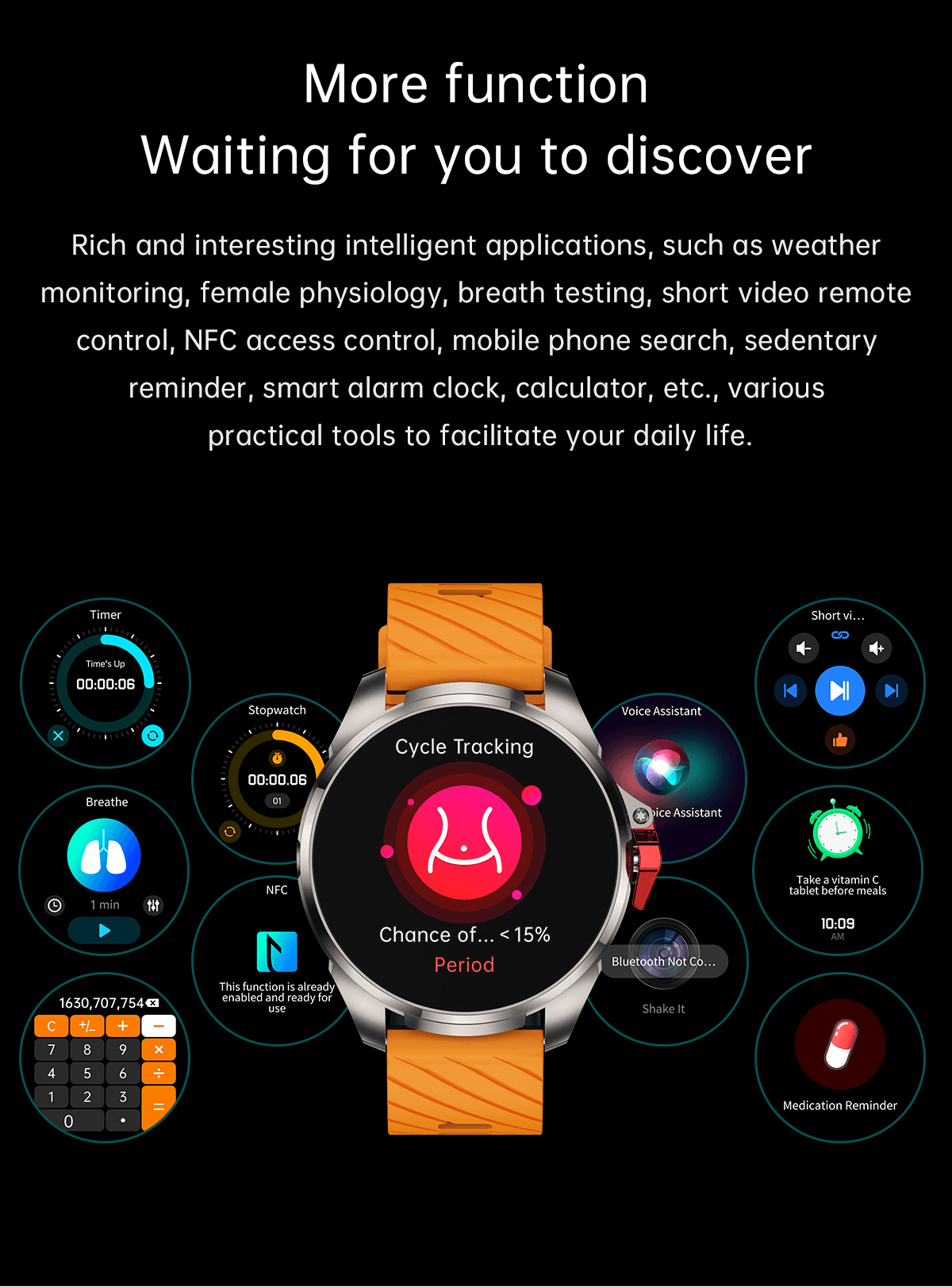 HX-No.1 Ultra-Thin AMOLED Bluetooth Watch product detail 18