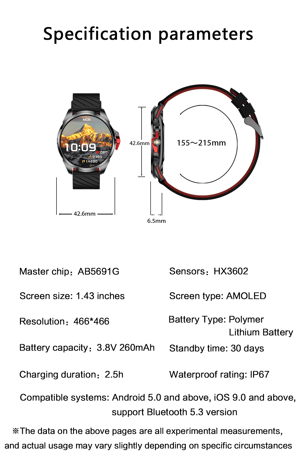 HX-No.1 Ultra-Thin AMOLED Bluetooth Watch product detail 19