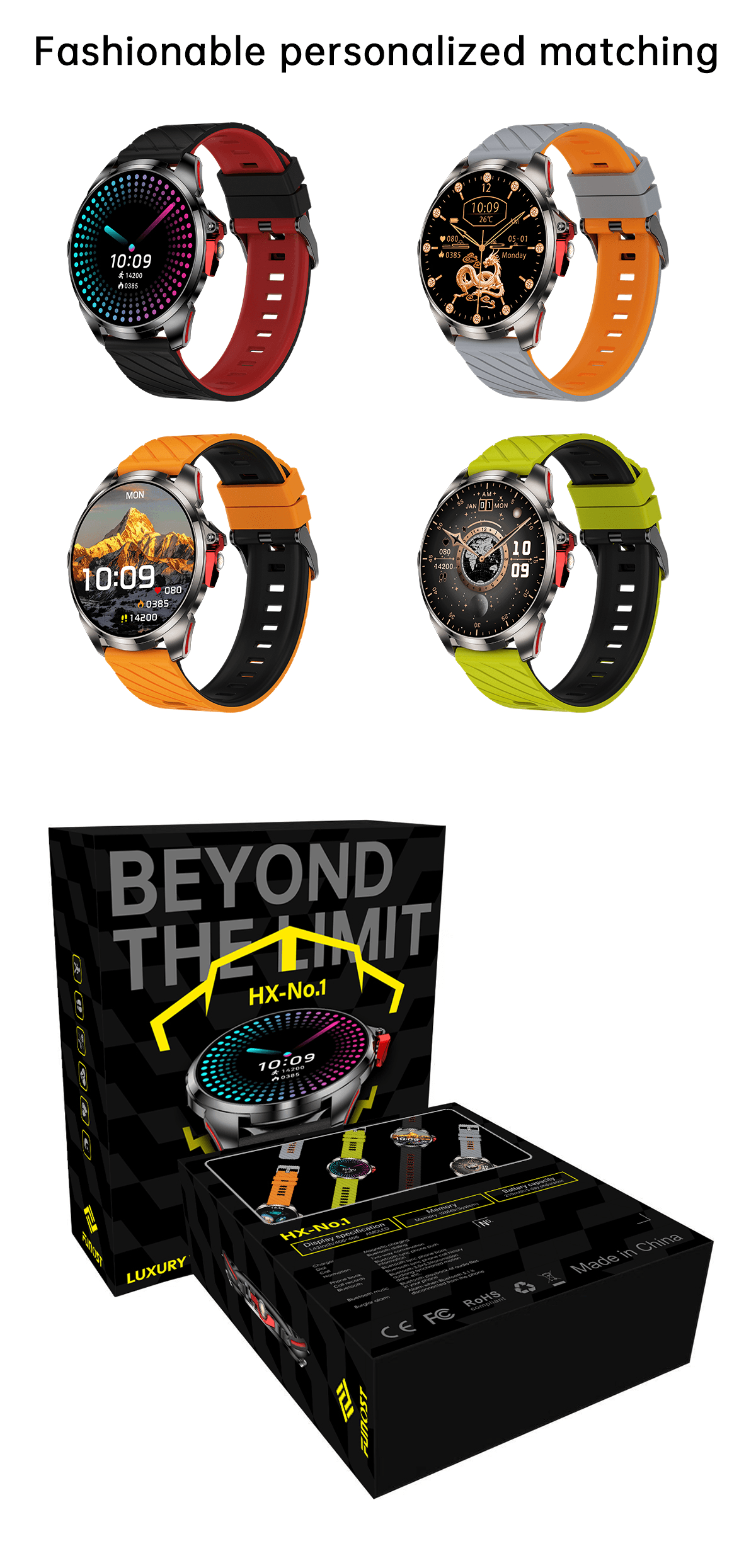 HX-No.1 Ultra-Thin AMOLED Bluetooth Watch product detail 20